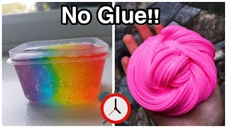 New Ways How To Make No Glue Slime Under 5 Minutes [upl. by Savihc]