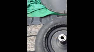 Tubeless wheelbarrow tire repair [upl. by Lorrie]