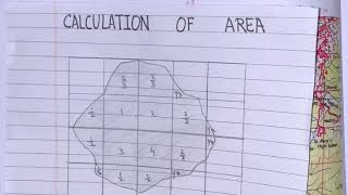 Calculation of Area in the Topographical Map [upl. by Manson]