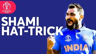 Mohammed Shami HatTrick To Win The Match  ICC Cricket World Cup [upl. by Bomke852]