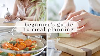 MEAL PLANNING for Beginners  6 Easy Steps [upl. by Agnot]