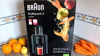 Braun J300 Multiquick 3 Juicer Demo [upl. by Adliwa]