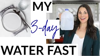 I DID A 3DAY WATER FAST The How Why  Tips From A Dietitian [upl. by Anolahs]