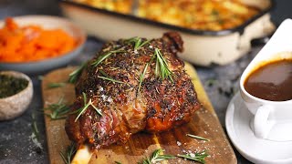 Roast Leg of Lamb with a rich lamb gravy [upl. by Lucila]