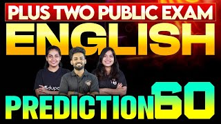 Plus Two Public Exam English  Prediction 60  Eduport Plus Two [upl. by Fianna]