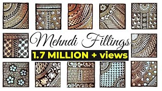 Mehndi for Beginners  Basic Mehndi Filling Patterns  Mehndi Tutorials  Letstute [upl. by Fabrienne]