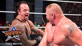 FULL MATCH  Brock Lesnar vs The Undertaker SummerSlam 2015 [upl. by Ajup737]