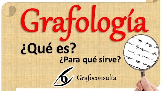 Grafoconsulta  GRAFOLOGÍA  ¿Qué es y para qué sirve [upl. by Taka]