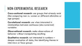 71 Overview of NonExperimental Research [upl. by Knepper]