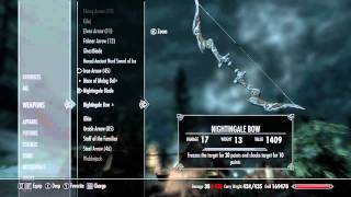 Skyrim How to get the Nightingale WeaponsArmor Set Unique WeaponsArmor 8 HD [upl. by Aihsilat336]