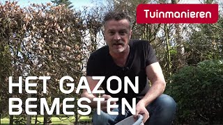 Hoe onderhoud je het gazon 5  Je gazon bemesten met organische meststoffen  Tuinmanieren [upl. by Enois]