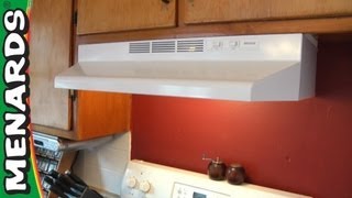 How To Install a Rangehood  Menards [upl. by Mikeb]