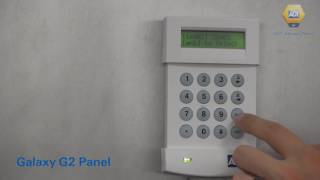 How to omit a zone  Galaxy G2 Panel  ADT UK [upl. by Kurtz]