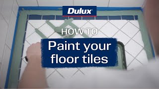 How to paint your floor tiles  Dulux Renovation Range [upl. by Aubyn970]