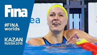 Sarah Sjostrom Beats 100m Butterfly World Record in Kazan [upl. by Aylward]