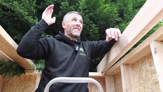 Garden room construction flat roof build [upl. by Avlasor]