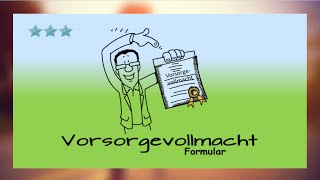 Vorsorgevollmacht Formular das richtige finden [upl. by Natanoy]