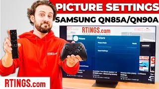 Samsung QN85A amp QN90A 2021  TV Picture Settings [upl. by Verbenia937]