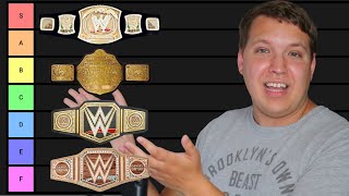 Ranking Every WWE World Championship Belt Design Tier List [upl. by Ytoc]