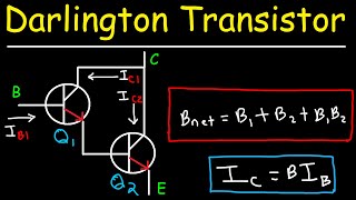 BJT Transistors  Darlington Pair amp DC Beta Current Gain [upl. by Namzed600]