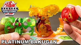 PLATINUM Metal Bakugan  5 All New Bakugan Evolutions Toys [upl. by Parsons970]