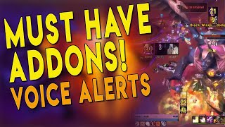 Must Have Addons Guide  VOICE NOTIFICATIONS  WeakAuras amp DBM Setup  WoW BfA 83 [upl. by Annirak]