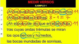 Análisis métrico 01 Medir versos [upl. by Margeaux]