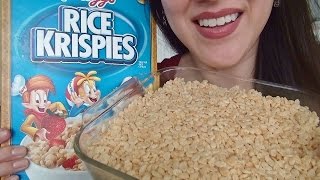 SassEsnacks ASMR Eating Sounds  Rice Krispies Treats  Recipe [upl. by Stratton]