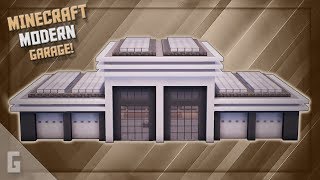 Minecraft How to Build a Modern Garage [upl. by Einnos]