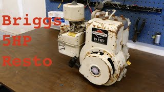 Briggs amp Stratton 5HP FULL RESTORATION  Part 1 Teardown [upl. by Silvers852]