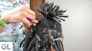 How To Twist Dreadlocks For Beginners [upl. by Adnilre]