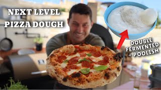 HOW TO MAKE NEXT LEVEL PIZZA DOUGH  DOUBLE FERMENTED  POOLISH [upl. by Hoes]