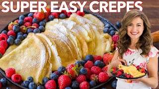 How to make Crepes  Easy Crepe Recipe [upl. by Presber455]