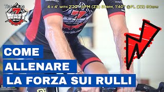 Allenamento sui rulli ciclismo  la forza resistente [upl. by Waldos]