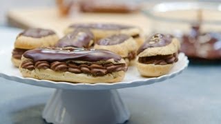 Chocolate Eclairs Recipe with Chocolate Pastry Cream French Eclairs [upl. by Lyn]