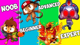 Noob Beginner Advanced Expert  BTD6 Strategies [upl. by Aubarta]