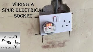 How to wire a spur electrical socket UK [upl. by Qiratla]