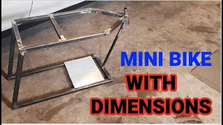 How to Build a BASIC Mini Bike Frame Tutorial [upl. by Kalmick]