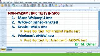 How to do nonparametric tests in SPSS [upl. by Simeon716]