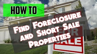 How to Find Foreclosed Homes ShortSale Homes and Bank Owned Properties [upl. by Eva]