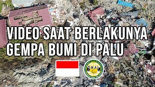 VIDEO SAAT BERLAKUNYA GEMPA BUMI LIKUIFAKSI DAN TSUNAMI DI PALU INDONESIA [upl. by Wende]