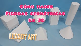 como hacer cuerpos geométricos [upl. by Alleira]