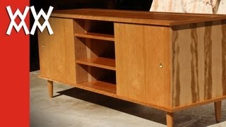 Build a 50s style credenza  TV cabinet [upl. by Heman318]