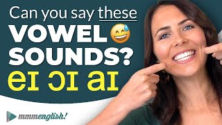 Pronunciation Practice 👄 Difficult Vowel Sounds DIPHTHONGS [upl. by Yralam]