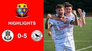 Caerleon 05 Cwmbrân Town  Gwent FA Senior cup  Quarter final highlights [upl. by Nabila]