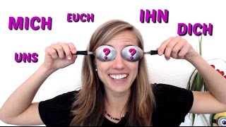 The ACCUSATIVE Part 4 German MICH DICH EUCH  Personal Pronouns of the ACCUSATIVE [upl. by Ativak]