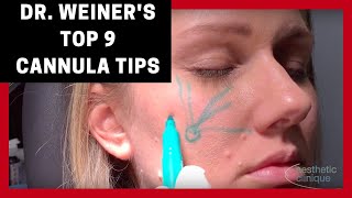 Dr Steven F Weiners Top 9 Tips for Using Cannulas for Fillers [upl. by Cynthea]