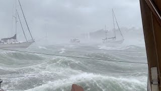 Boat Technician Films Storm At Cape Cod [upl. by Aneeles708]