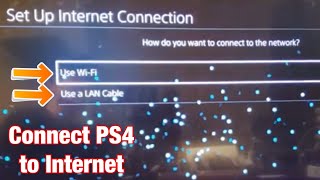 How to Connect PS4 to Internet Home Wifi Network [upl. by Esten]