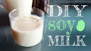 How To Make Soy Milk Easily At Home with just 2 ingredients for drinking AND for making tofu [upl. by Trotta]